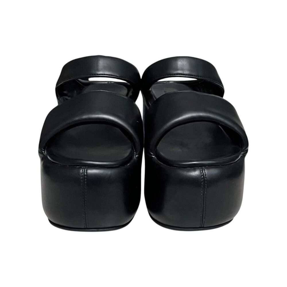 Simon Miller Vegan Bubble Platform Sandals Black EU 36 US 6 Chunky Wedge - Picture 9 of 12